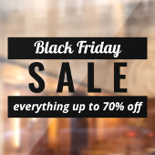 Eenvoudig winkelbord voor zwarte friday-verkoop raamsticker (Vel 2)