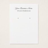 Eenvoudig wit, aangepast Visitekaartje (Voorkant)