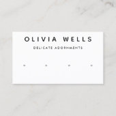 Eenvoudig wit beeldscherm met vier sockets visitekaartje (Voorkant)