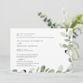 Eenvoudig wit beide ouders die op de lijst staan v kaart (Staand voorkant)