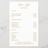 Eenvoudig wit beige flyer (Voorkant)