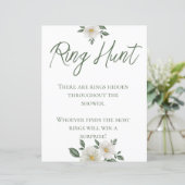 Eenvoudig wit bloemenring Vrijgezellenfeest Hunt s (Staand voorkant)