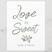 Eenvoudig wit bloemig Vrijgezellenfeest trakteert (Voorkant)