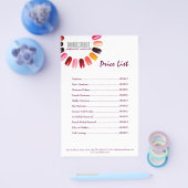 Eenvoudig wit brochure voor de prijslijst voor kle (Enkel)