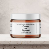 Eenvoudig wit cosmetica potje label 1,25 "x 6,5"