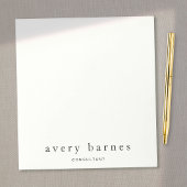 Eenvoudig wit, Creative Professional Modern Busine Notitieblok