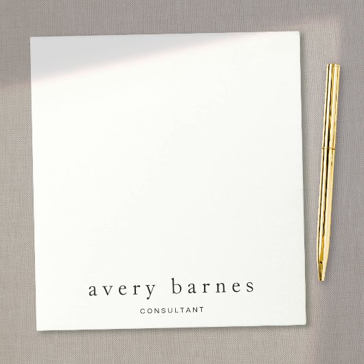 Eenvoudig wit, Creative Professional Modern Busine Notitieblok