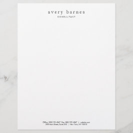 Eenvoudig wit, Creative Professional Modern Gepersonaliseerd Briefhoofd