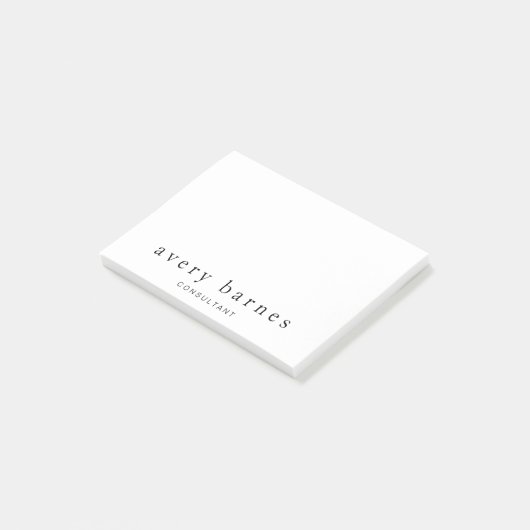 Eenvoudig wit, Creative Professional Modern Post-it® Notes (Schuin)