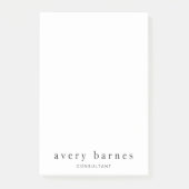 Eenvoudig wit, Creative Professional Modern Post-it® Notes (Voorkant)