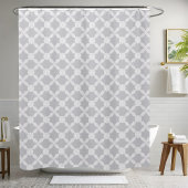 Eenvoudig wit douchegordijn