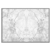 Eenvoudig wit en grijs marmer | Middelgroot Tafelkleed (Voorkant (Horizontaal))