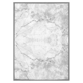 Eenvoudig wit en grijs marmer | Middelgroot Tafelkleed