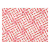 Eenvoudig wit en rood winterpatroon tafelkleed (Voorkant (Horizontaal))