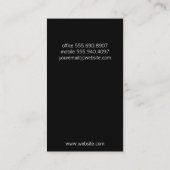 eenvoudig | Wit en zwart Visitekaartje (Achterkant)
