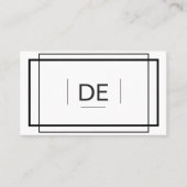 Eenvoudig, wit en zwart visitekaartje (Voorkant)