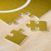 Eenvoudig wit fietsensilhouet Puzzle Legpuzzel (Zijkant)