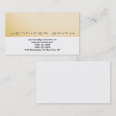 Eenvoudig wit geel Visitekaartje (Voorkant / Achterkant)