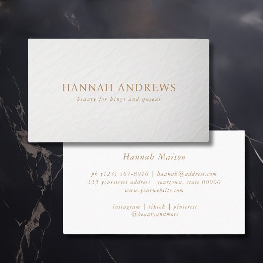 Eenvoudig wit-grijs modern minimalistisch visitekaartje