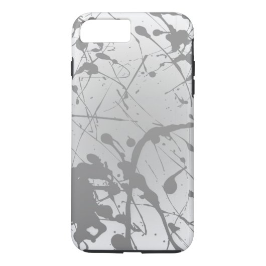 Eenvoudig wit grijs ombre gepersonaliseerd Case-Mate iPhone case (Achterkant)