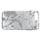 Eenvoudig wit grijs ombre gepersonaliseerd Case-Mate iPhone case (Achterkant (Horizontaal))