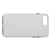 Eenvoudig wit grijs ombre gepersonaliseerd Case-Mate iPhone case (Achterkant (Horizontaal))