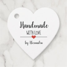 Eenvoudig wit handgemaakt met het liefdeskraftscri