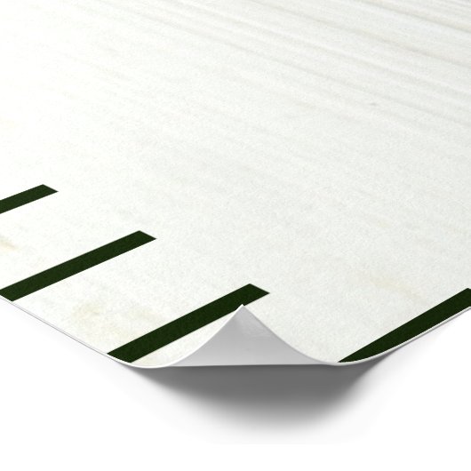 Eenvoudig wit hout boven maatstaven poster (Hoek)