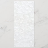 Eenvoudig wit huwelijksmenu menu (Achterkant)