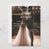 Eenvoudig wit huwelijksverhaal kaart (Voorkant)