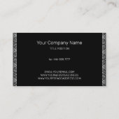 Eenvoudig wit kant visitekaartje (Achterkant)