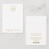 Eenvoudig wit Ketting beeldscherm Logo sociale med Visitekaartje (Voorkant / Achterkant)