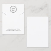 Eenvoudig wit Ketting beeldscherm |Voeg uw Logo to Visitekaartje (Voorkant / Achterkant)