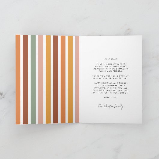 Eenvoudig wit lettertype met plezier feestdagen kaart (Binnen)