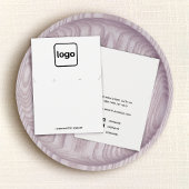 Eenvoudig: Wit Logo achterlaten en Ketting weergev Visitekaartje