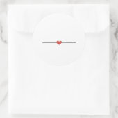 Eenvoudig wit maakt uw eigen Klassieke Ronde Stick Ronde Sticker (Tas)