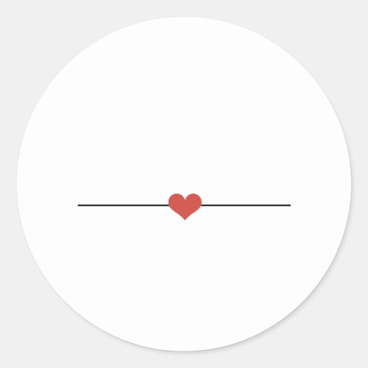 Eenvoudig wit maakt uw eigen Klassieke Ronde Stick Sticker (Voorkant)