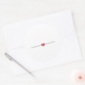 Eenvoudig wit maakt uw eigen Klassieke Ronde Stick Sticker (Envelop)