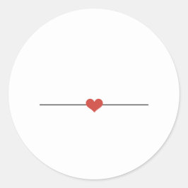 Eenvoudig wit maakt uw eigen Klassieke Ronde Stick Sticker