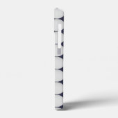 Eenvoudig wit, Midnight Blue Case-Mate iPhone Case (Achterkant / Links)