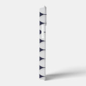 Eenvoudig wit, Midnight Blue Case-Mate iPhone Case (Achterkant / Rechts)