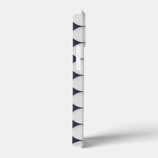 Eenvoudig wit, Midnight Blue Case-Mate iPhone Case (Achterkant / Rechts)