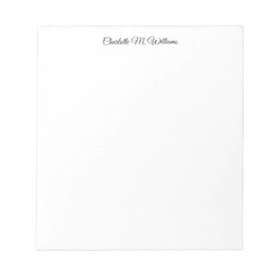 Eenvoudig Wit Minimalistisch Professioneel Modern Notitieblok