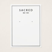 Eenvoudig wit, modern, sierachtig beeldscherm visitekaartje (Voorkant)