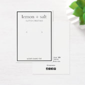 Eenvoudig wit, modern, sierachtig beeldscherm visitekaartje (Bureau)