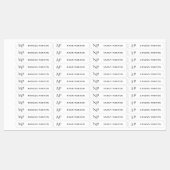 Eenvoudig Wit Monogram Kinder Naam Kleding Labels (Vel)