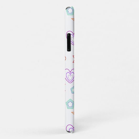 Eenvoudig wit ontwerp Case-Mate iPhone case (Achterkant/rechts)