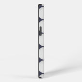 Eenvoudig Wit op Middernachtblauw iPhone Hoesje (Rechterkant)