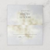 Eenvoudig wit optisch plaatskaartje (Buitenkant ongevouwen)