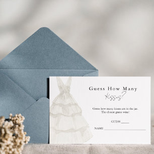 Eenvoudig wit raden hoeveel kussen spel Kaarten